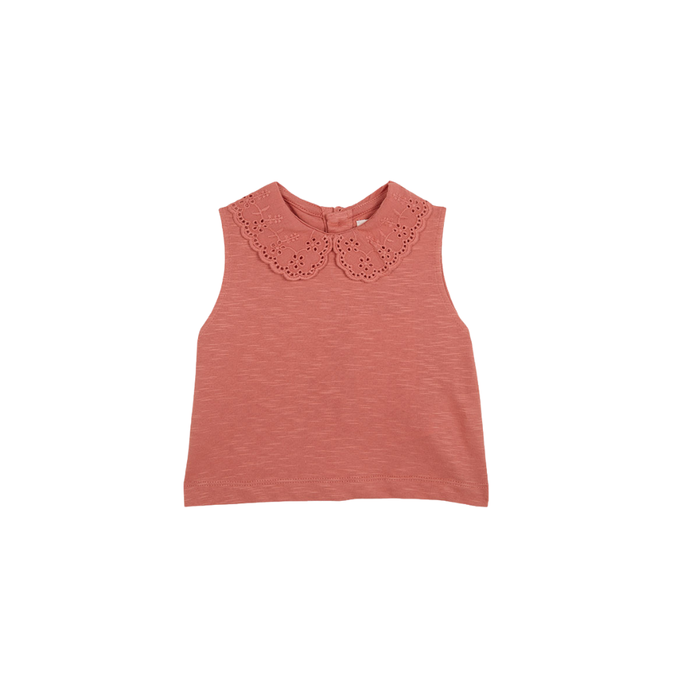 Gocco | Camiseta Sin Mangas Cuello Openwork para Niña
