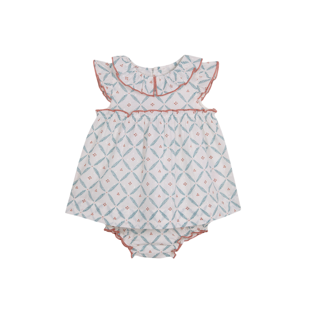 Gocco | Vestido con Estampado de Ramitas para Niña