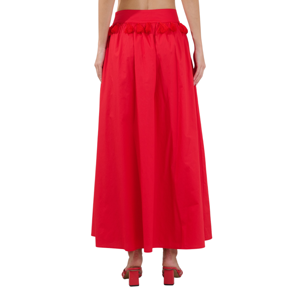 Falda Maxi con Borlas para Dama
