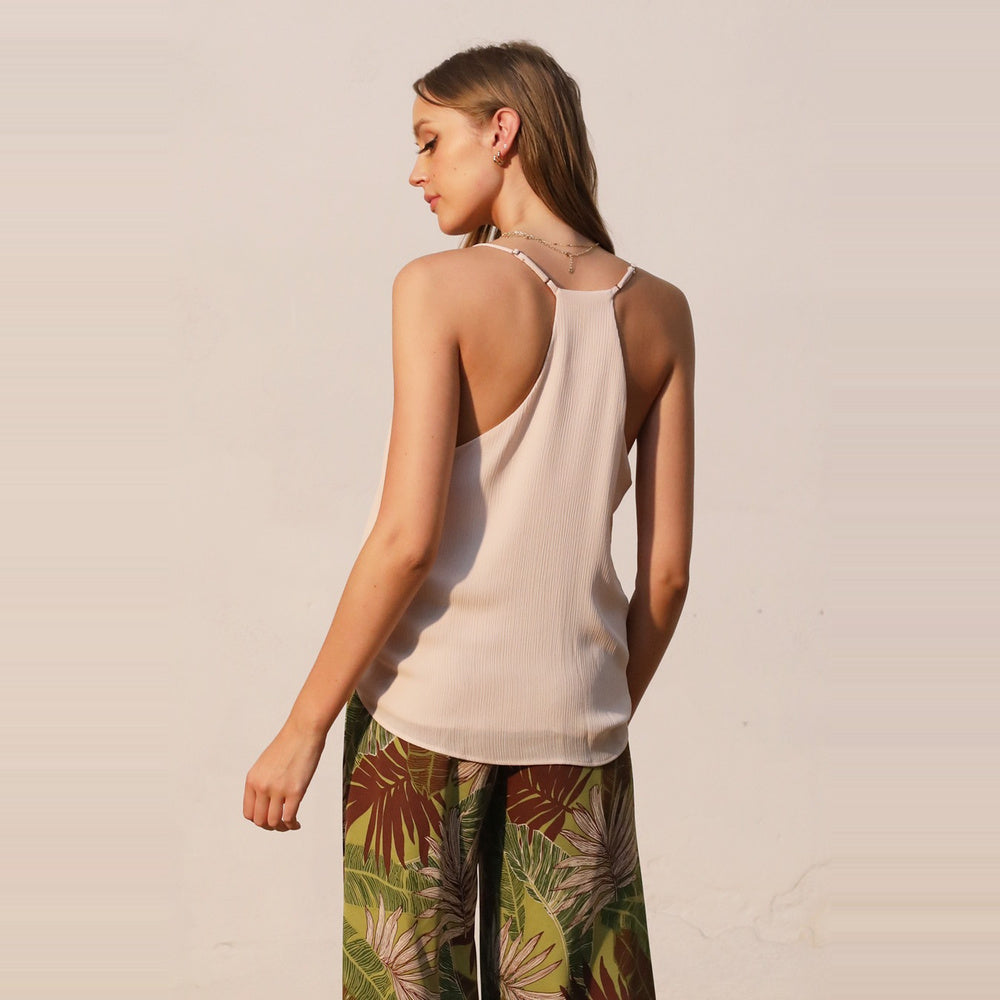 Top Camisola Texturizado de Tirantes para Dama