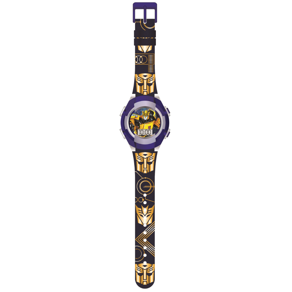 Accutime  | Reloj Transformers Lcd Parpadeante Correa Negra Bb