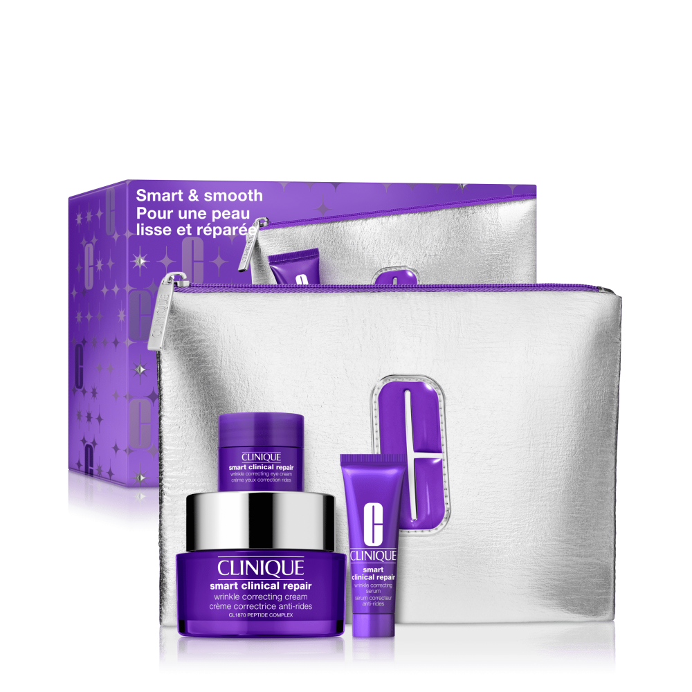 Clinique |  Set Tratamiento Antiedad Rostro Smart & Smooth Holiday