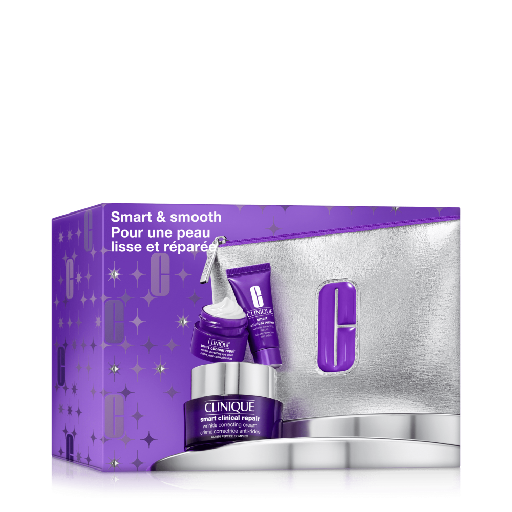 Clinique |  Set Tratamiento Antiedad Rostro Smart & Smooth Holiday