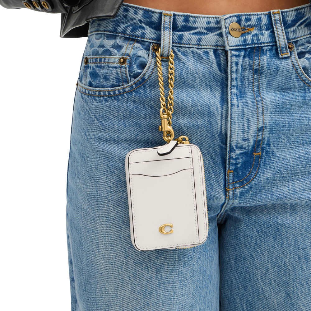 Coach | Tarjetero De Cadena Esencial White