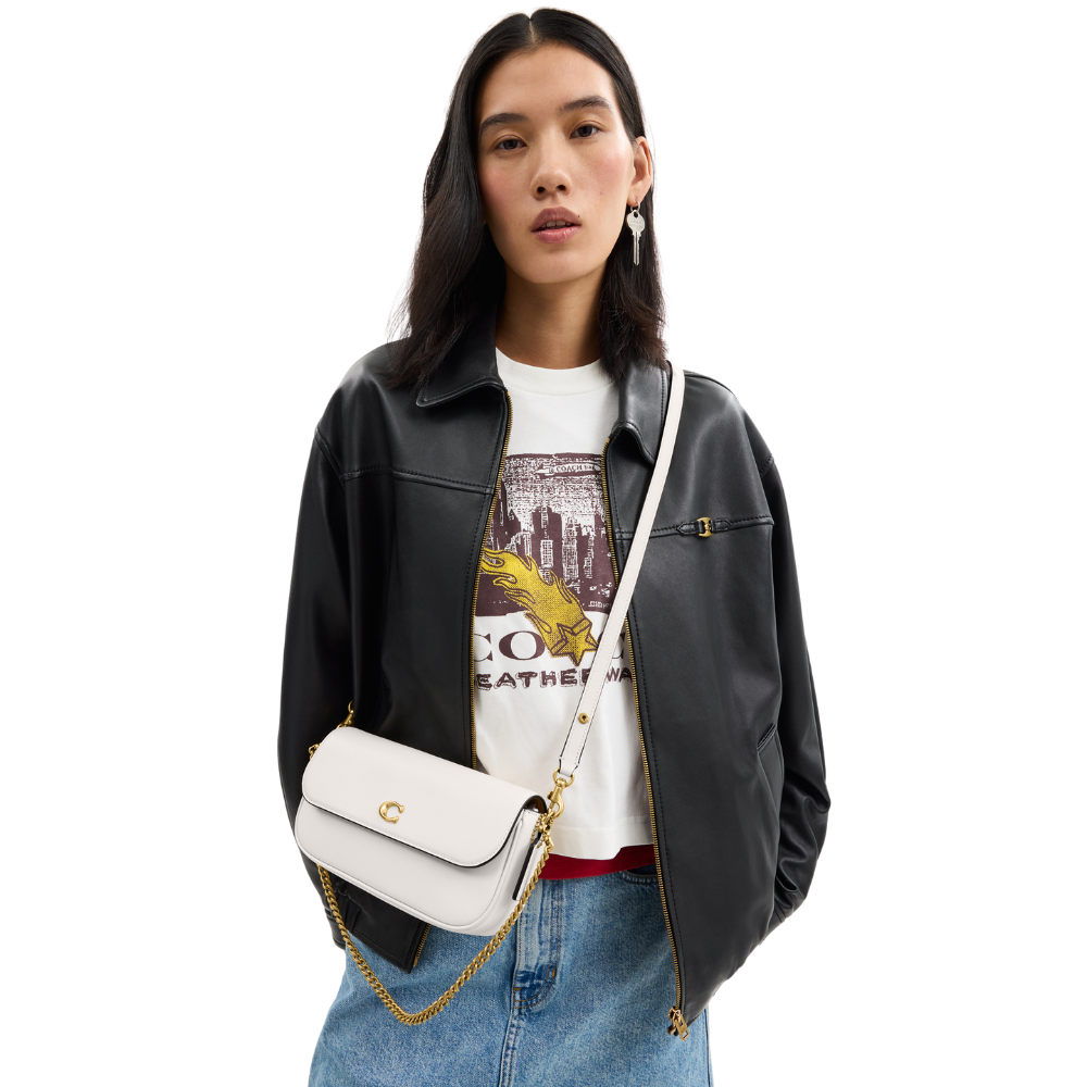 Coach | Bolso De Cadena Brook Flap Blanco