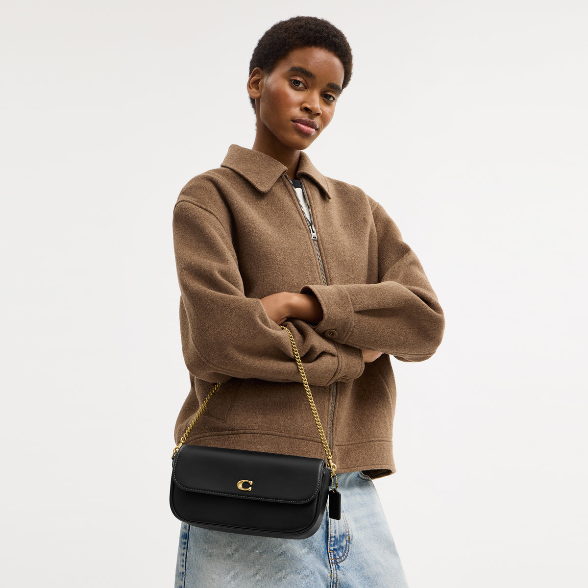 Coach  |  Bolso con cadena y solapa Brook