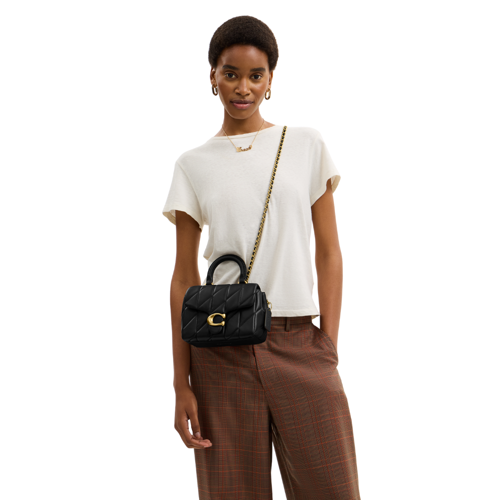 Coach | Bolso De Asa Superior Tabby Con Acolchado Black