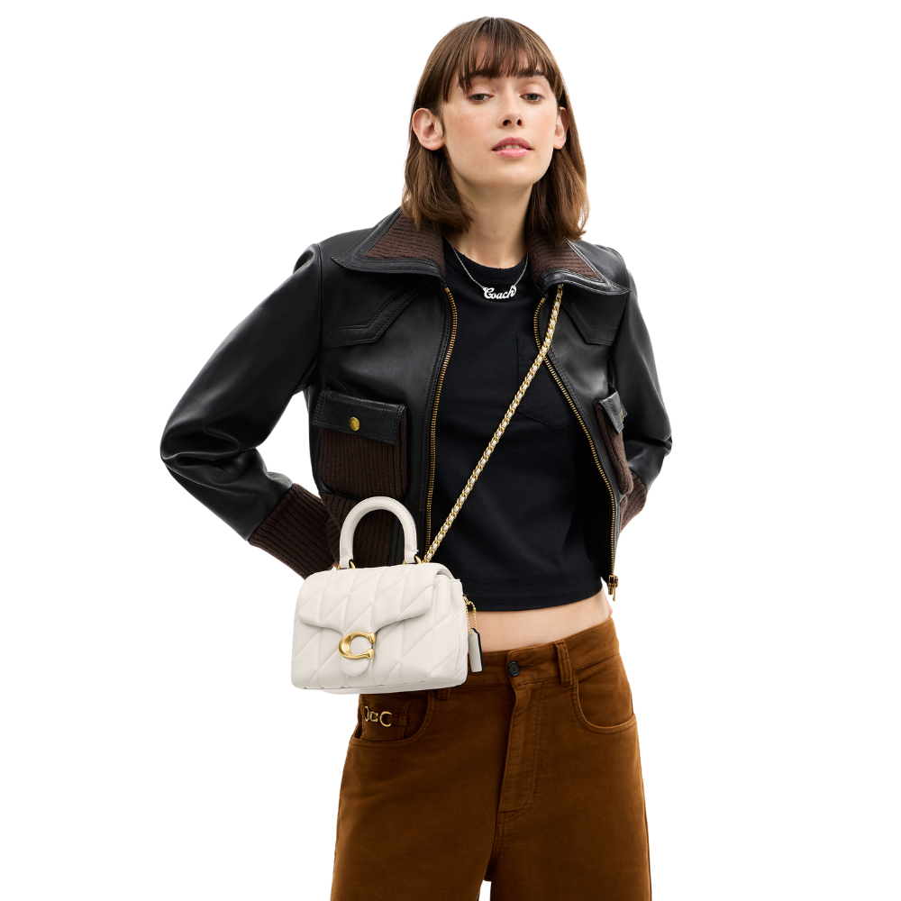 Coach | Bolso De Asa Superior Tabby Con Acolchado  White