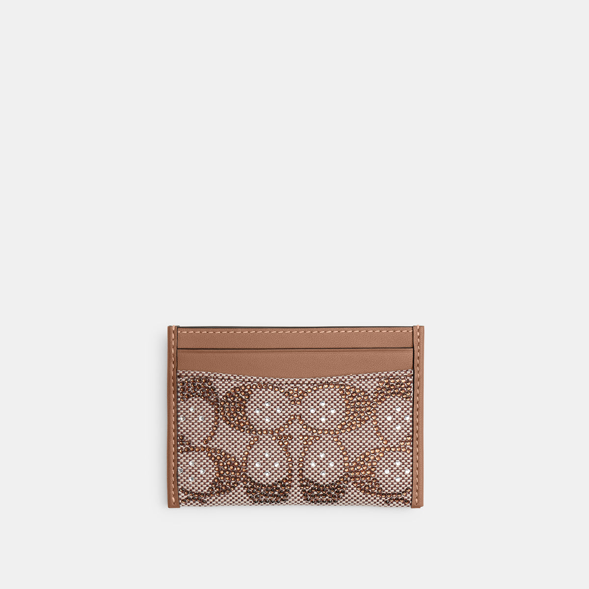 Coach | Tarjetero Essential en jacquard Signature con cristales