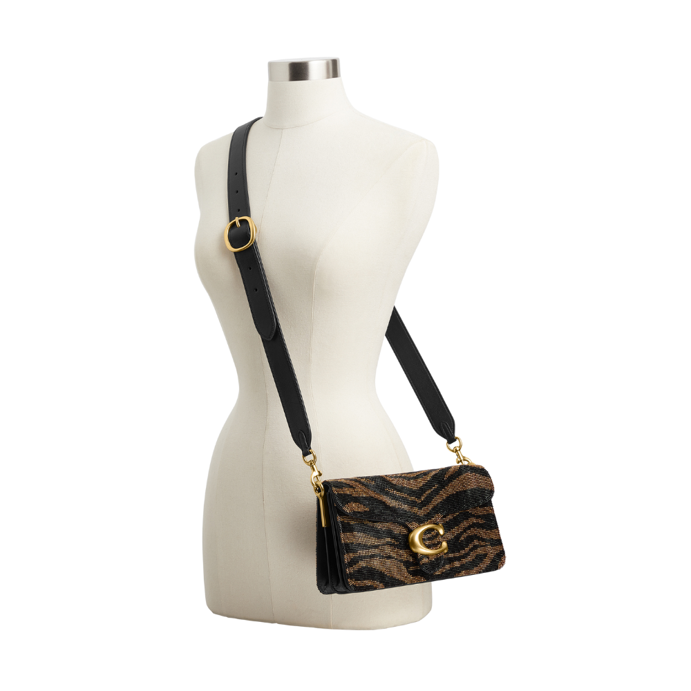 Coach | Bolso De Hombro Tabby 26 Con Tigre De Cuentas Black