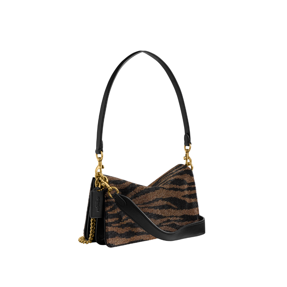Coach | Bolso De Hombro Tabby 26 Con Tigre De Cuentas Black