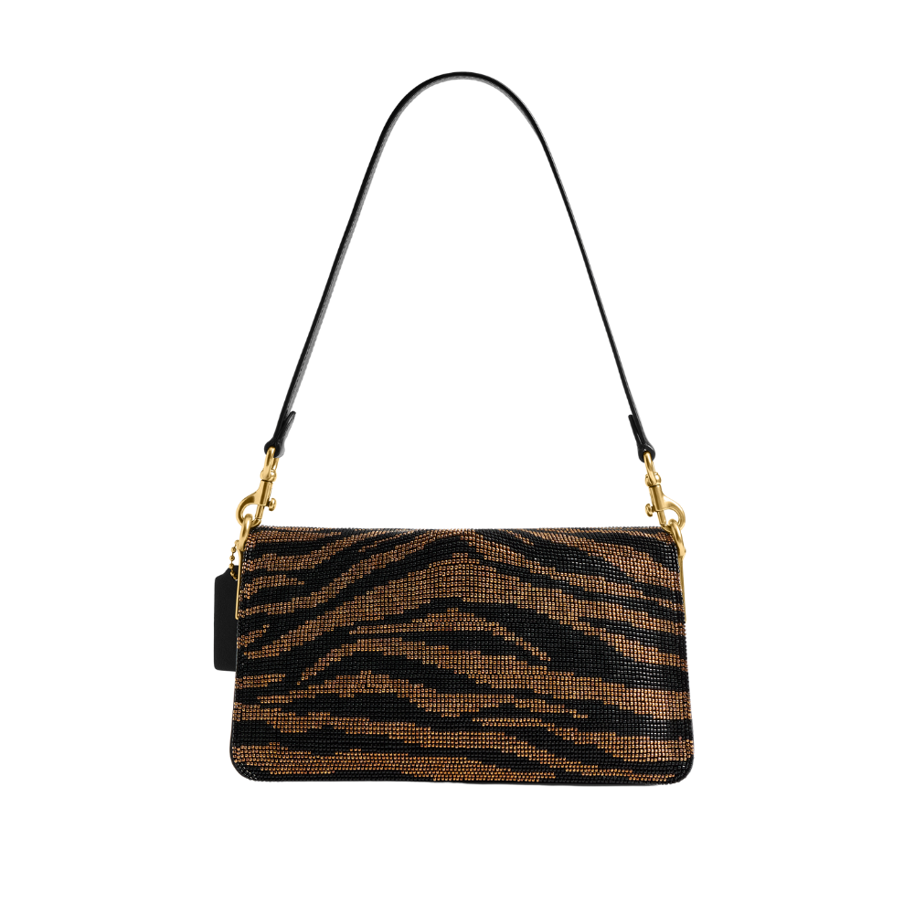 Coach | Bolso De Hombro Tabby 26 Con Tigre De Cuentas Black