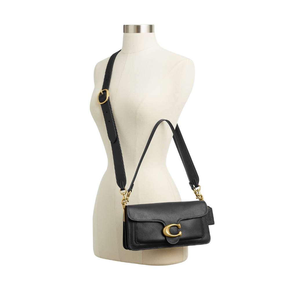 Bolso De Hombro Tabby 26 Coach Black - uso cruzado correa larga
