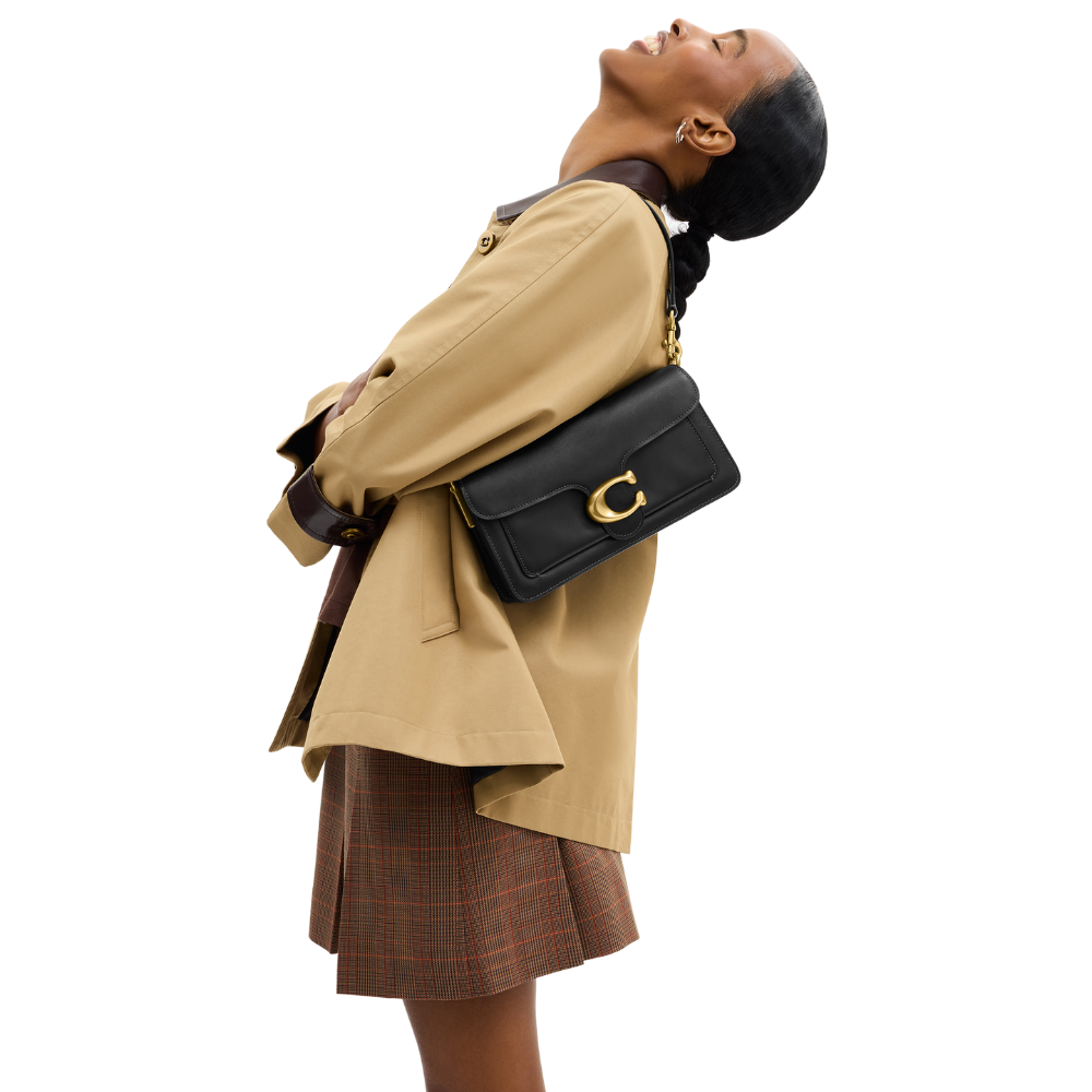 Bolso De Hombro Tabby 26 Coach Black - interior forro de cuero