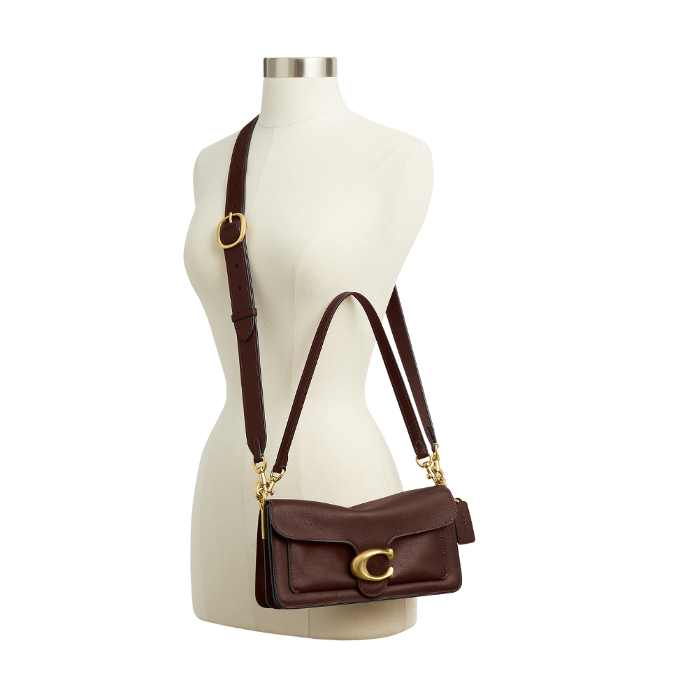 Tabby Shoulder Bag 26 Coach Brown - correa corta desmontable