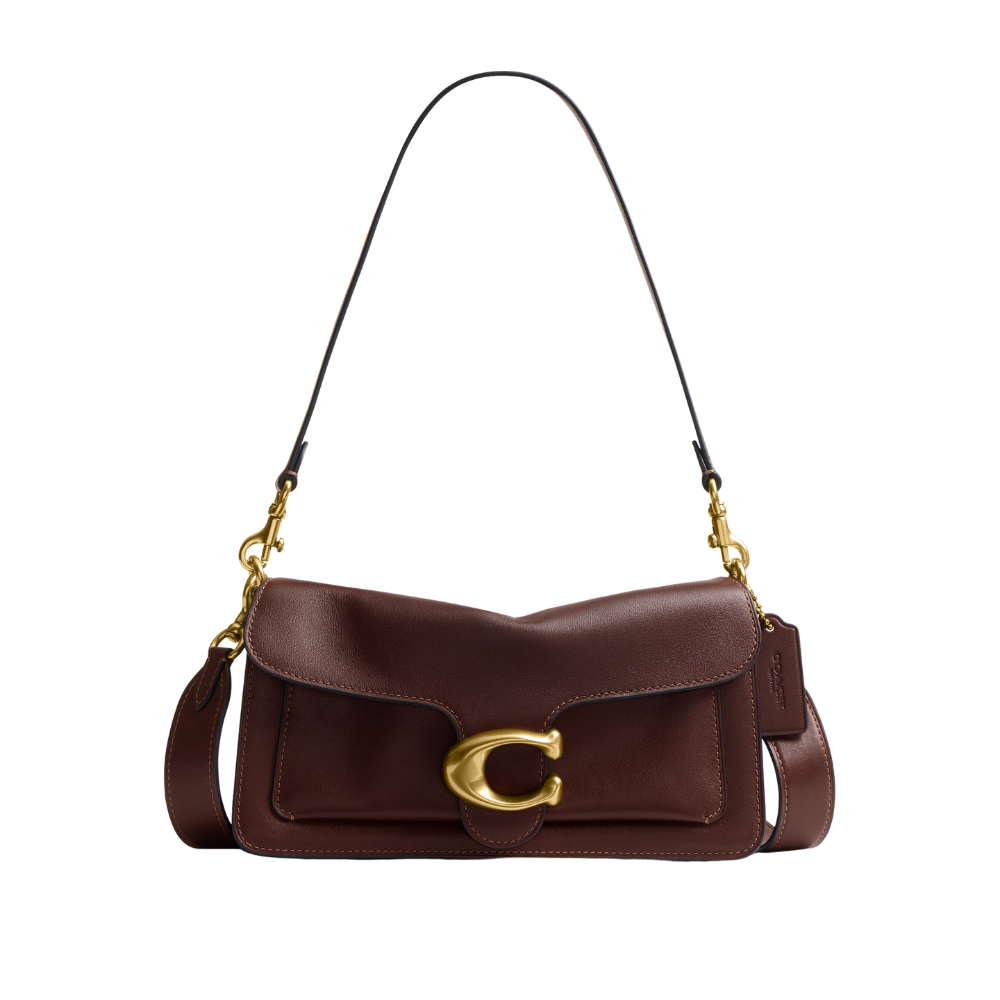 Tabby Shoulder Bag 26 Coach Brown - vista frontal