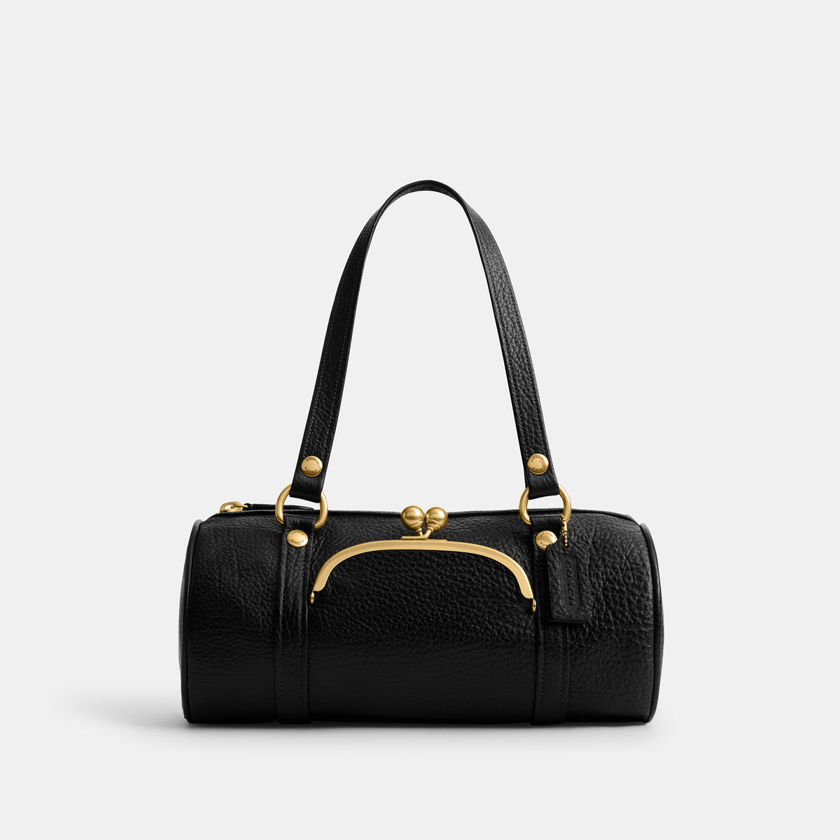 Coach | Bolso Kisslock Barrel de Cuero Granulado