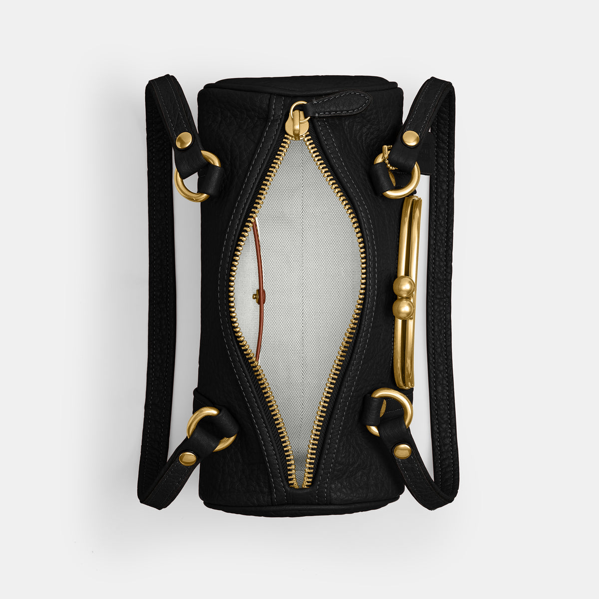 Coach | Bolso Kisslock Barrel 28 de Cuero