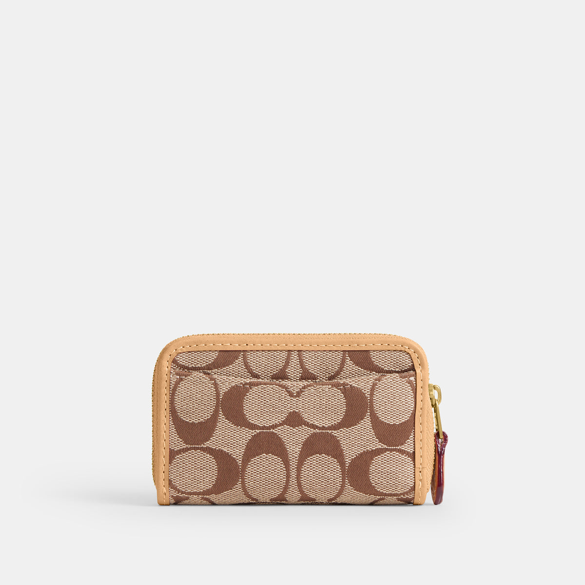 Coach | Tarjetero Essential Pequeño Con Cremallera Alrededor En Jacquard Exclusivo
