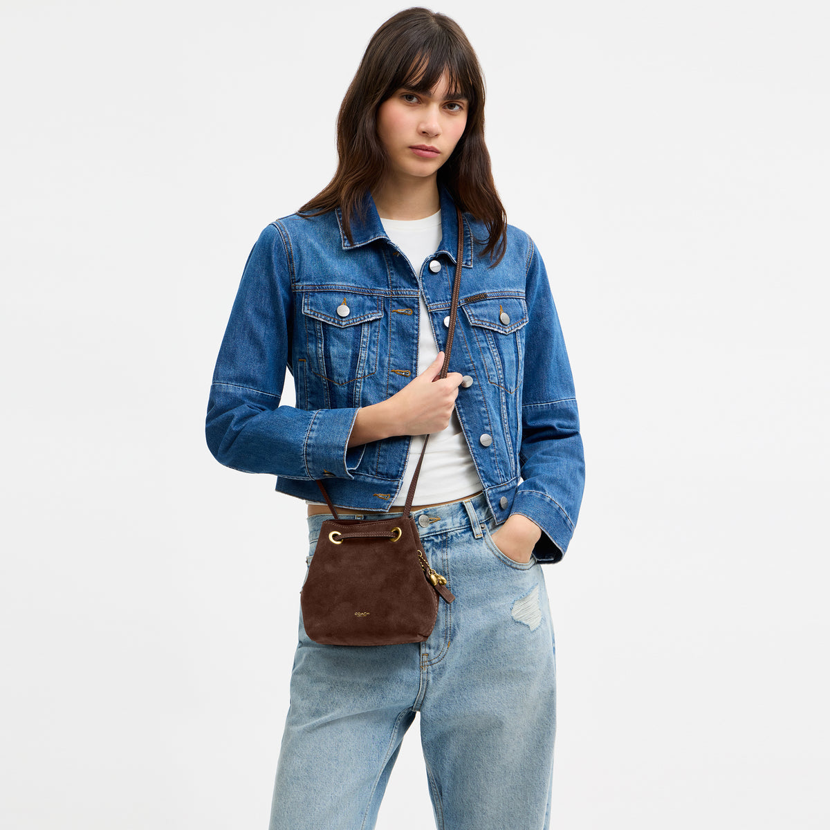 Coach  |  Bolsa con cordón jade