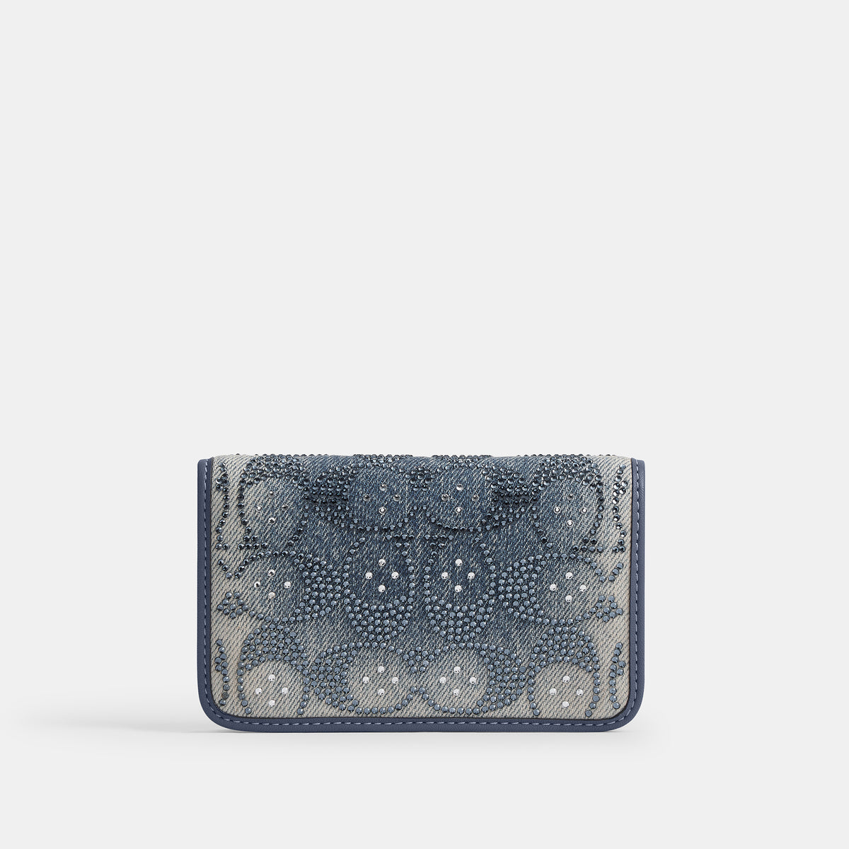 Coach | Tarjetero Essential Slim de Denim con Cristales