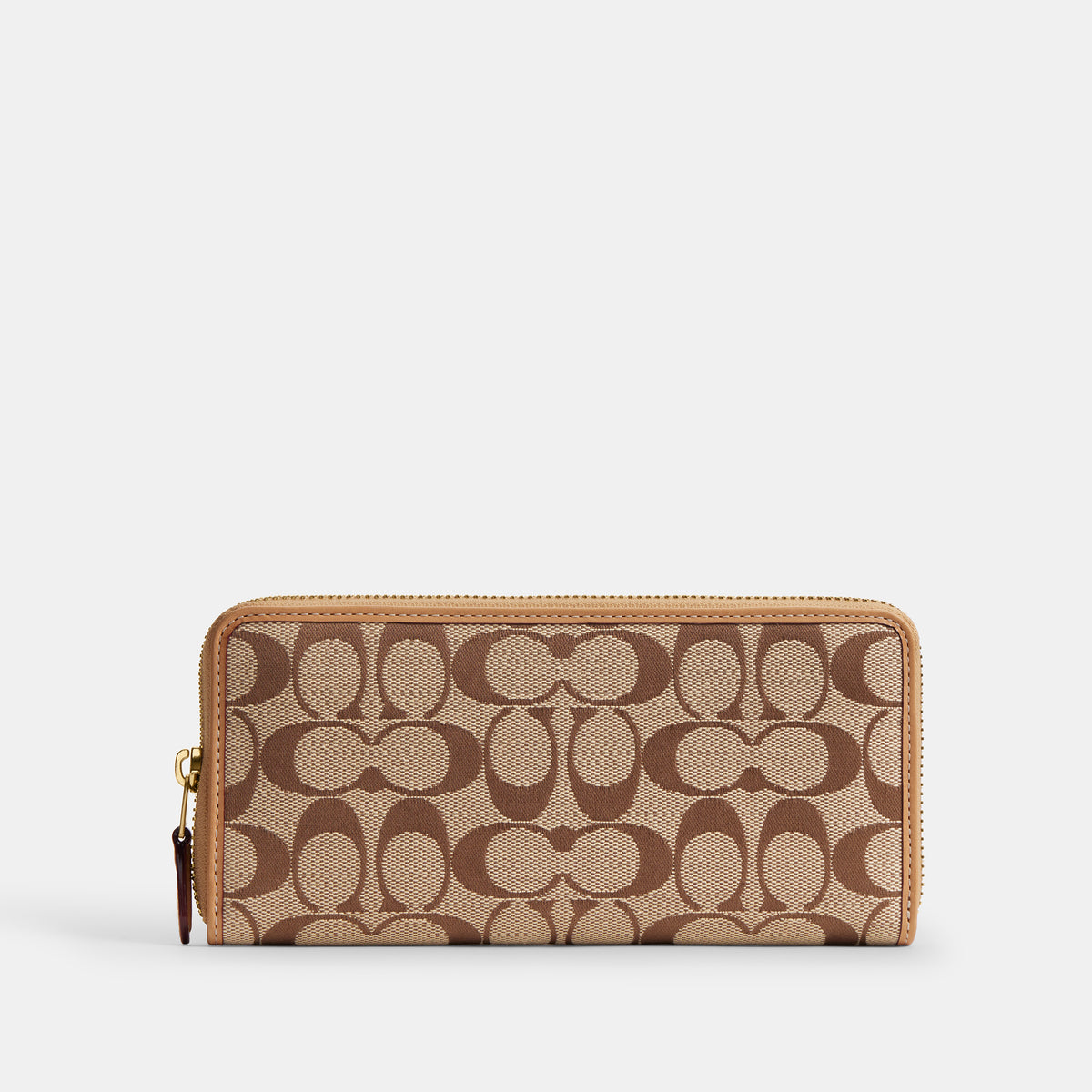 cartera slim con cremallera jacquard