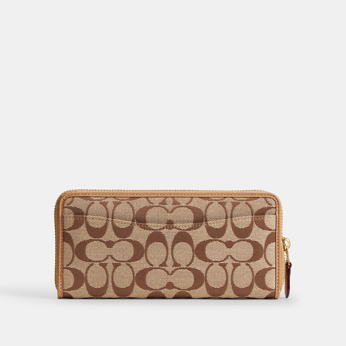 cartera slim con cremallera jacquard