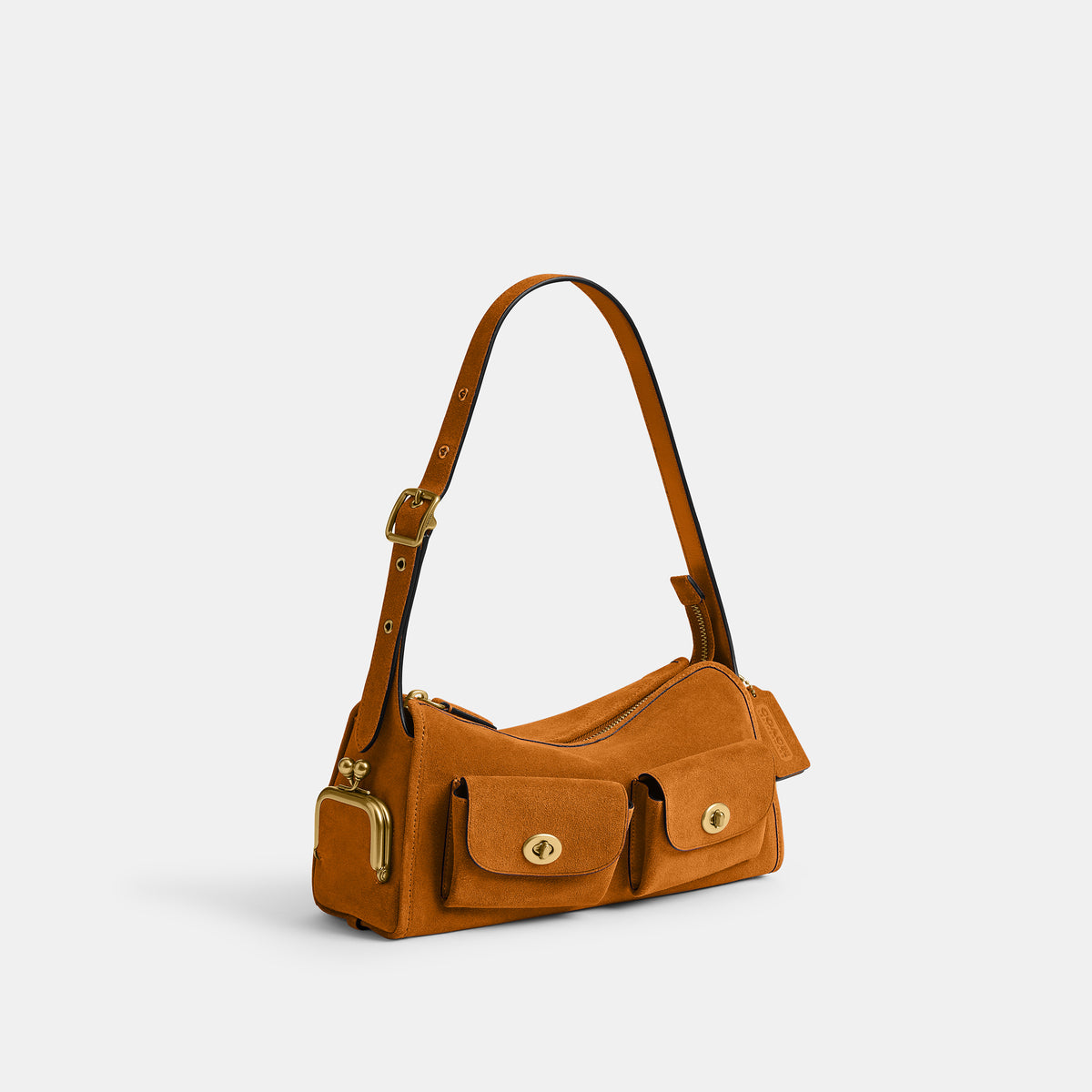 Coach | Bolso Turnlock Haversack 27 de Gamuza