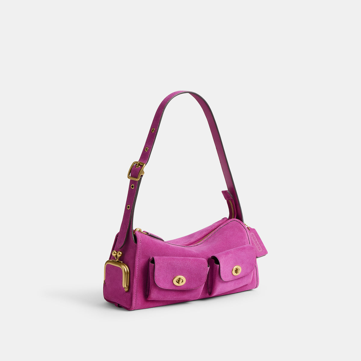 Coach | Bolso Turnlock Haversack 27 de Gamuza