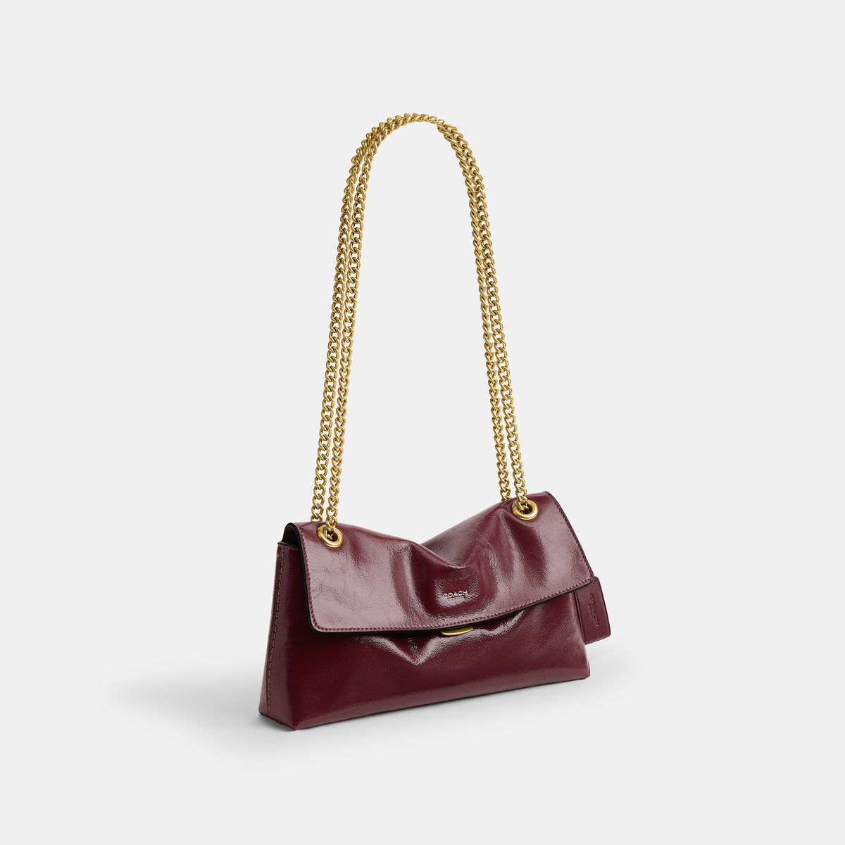 Coach | Bolso Chelsea 26 de Cuero Brillante con Cadena