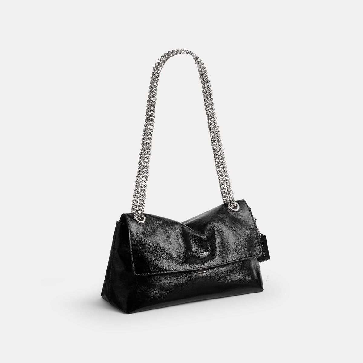 Coach | Bolso Chelsea 30 de Cuero Brillante con Cadena