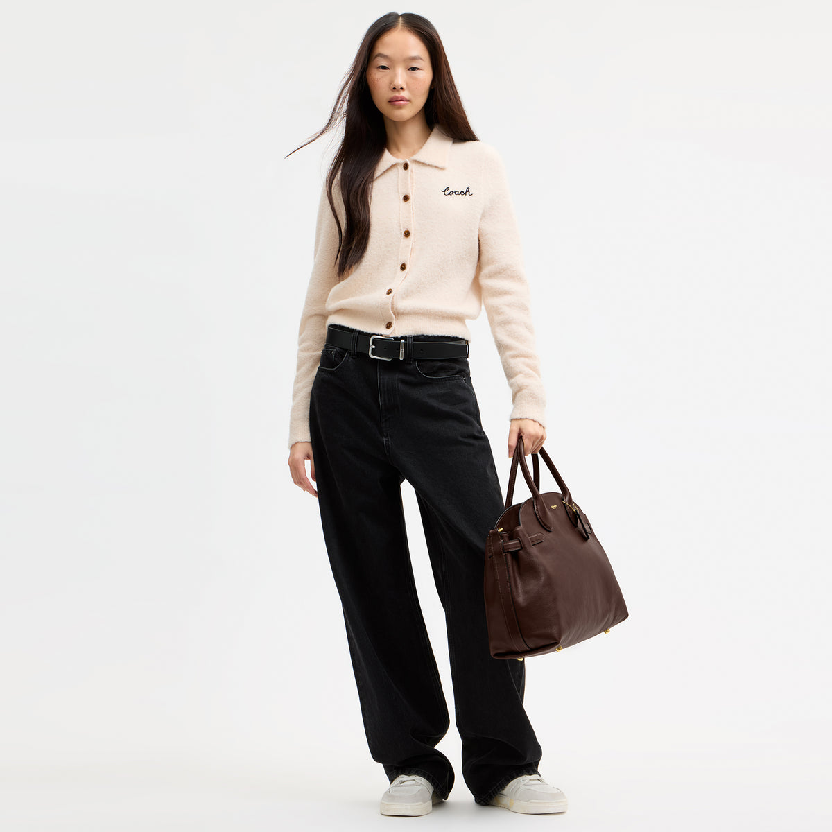 Coach | Bolso Soft Empire Carryall 40 de Cuero Brillante