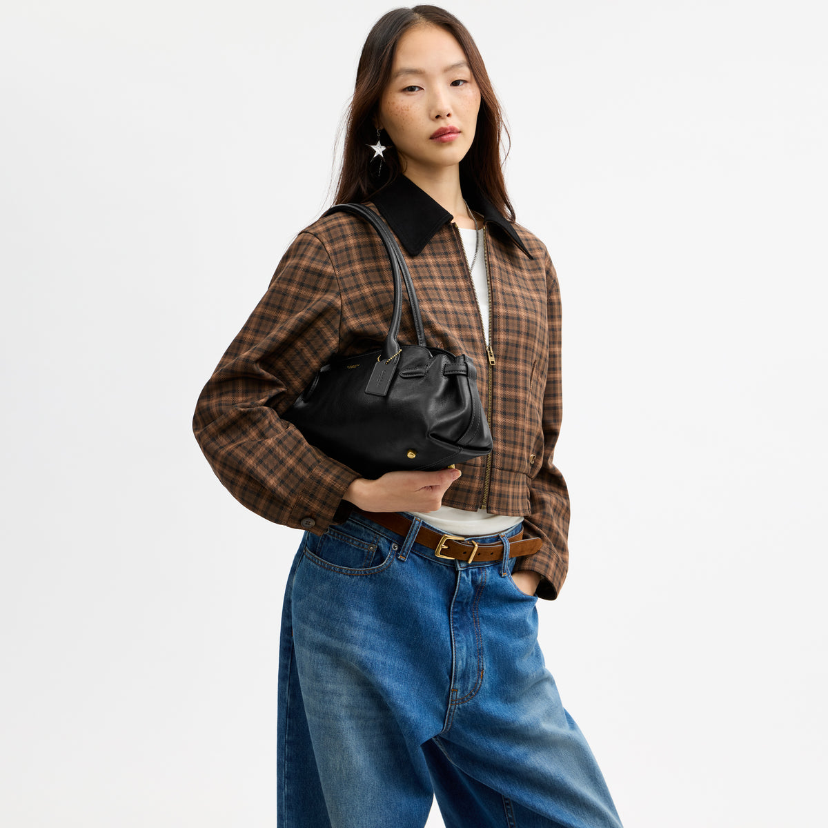 Coach | Bolso Soft Empire Carryall 34 de Cuero Brillante