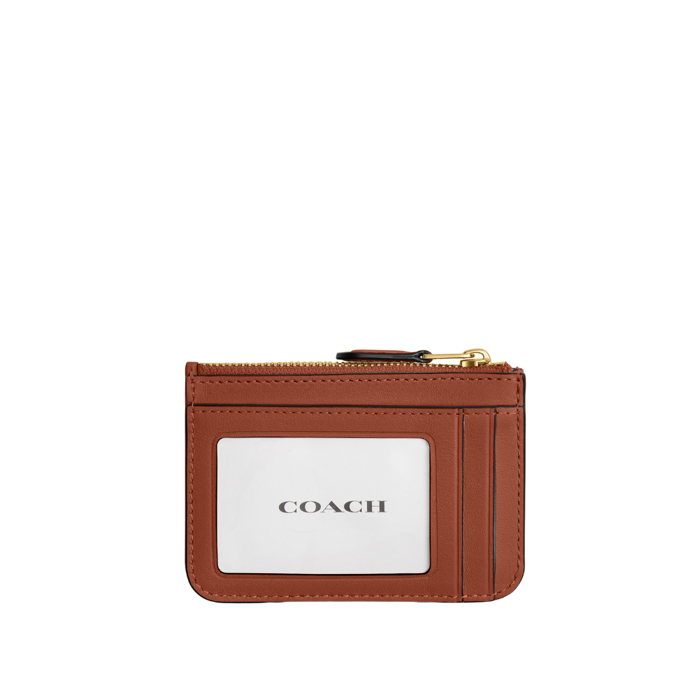 Coach | Estuche Esencial Para Tarjetas De Identificación Mini En Lona De Firma Caramelo