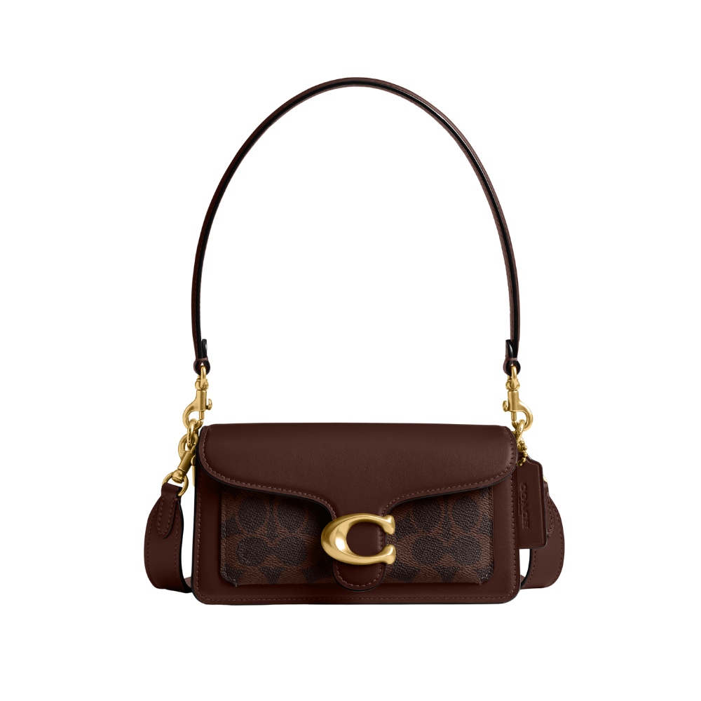 Coach | Bolso De Hombro Tabby De 50 Cm En Lona Emblemática