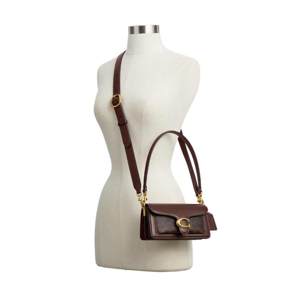 Coach | Bolso De Hombro Tabby De 50 Cm En Lona Emblemática