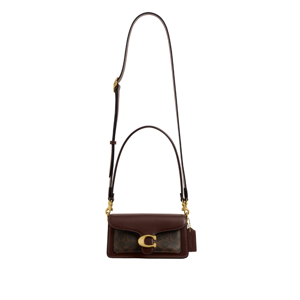 Coach | Bolso De Hombro Tabby De 50 Cm En Lona Emblemática