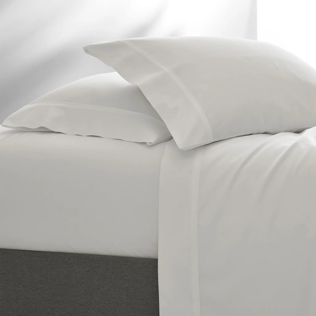 Kassatex Premium | Set Sábanas Silver 100% Algodón Satinado