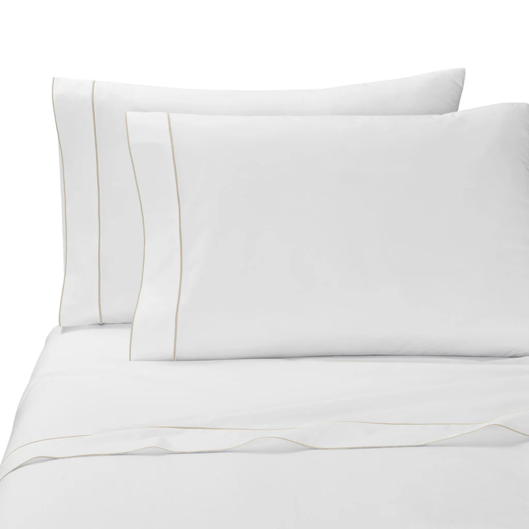 Kassatex Premium | Set Sábanas Salerno 100% Algodón Satinado