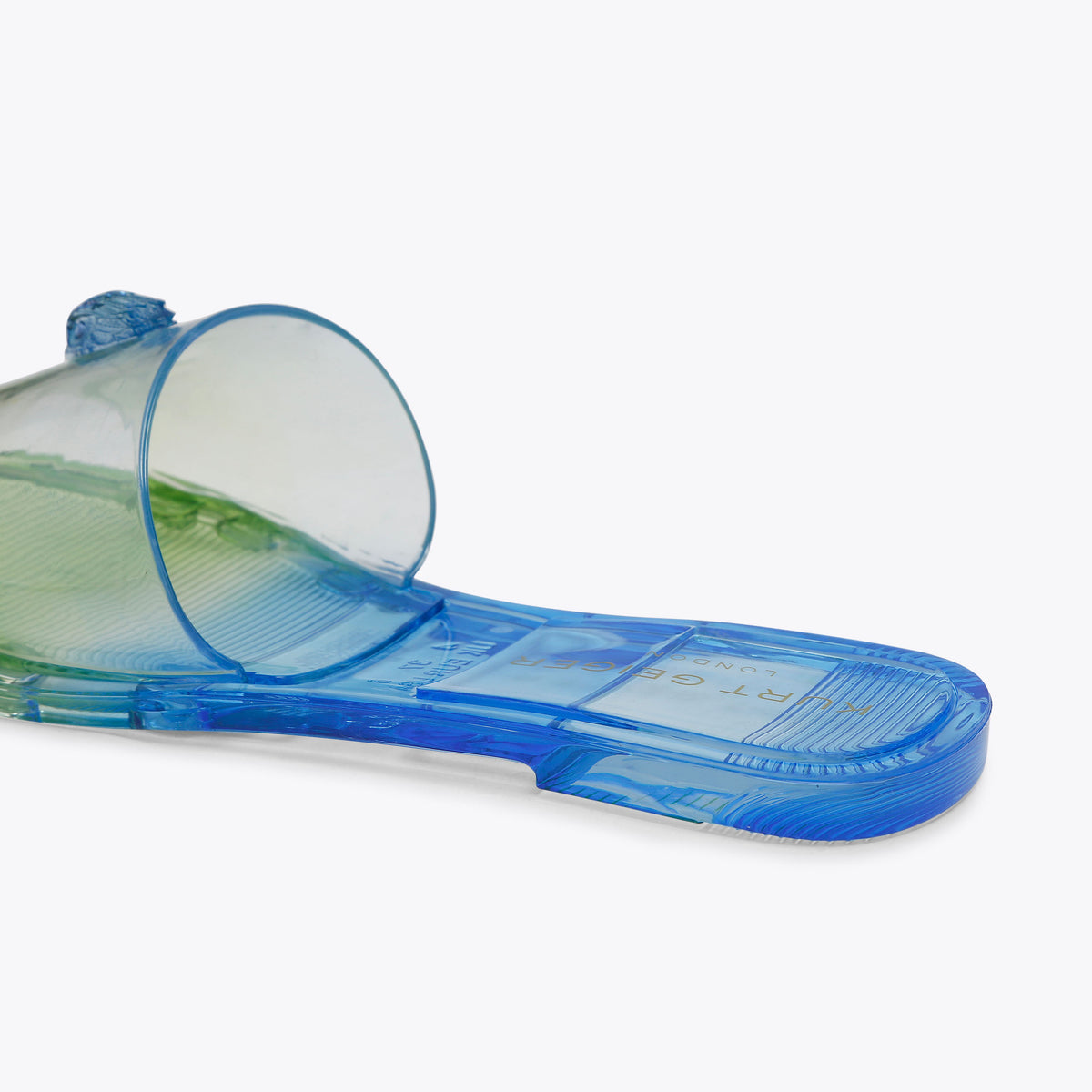Kurt Geiger | Sandalias Mule Maddison Jelly Azul Ombré