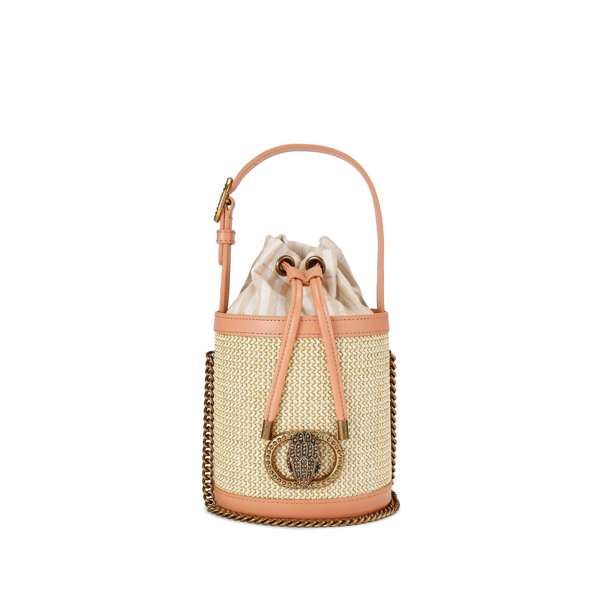 Kurt Geiger | Small Chelsea Round Bucket , Beige Combo ,U