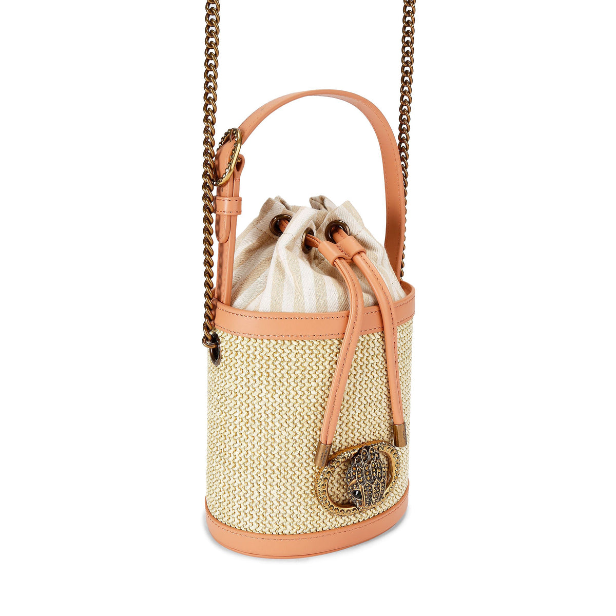 Kurt Geiger | Small Chelsea Round Bucket , Beige Combo ,U