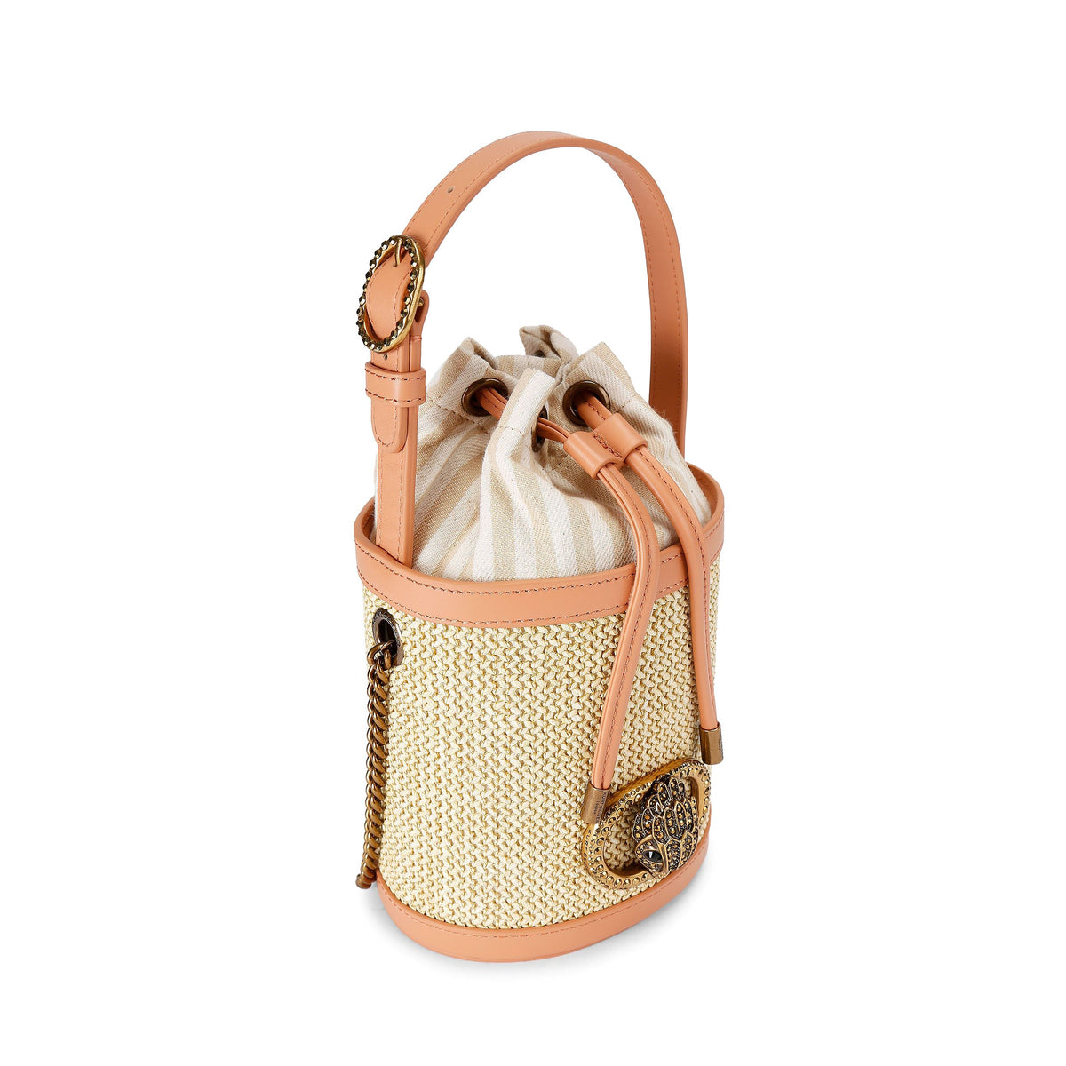 Kurt Geiger | Small Chelsea Round Bucket , Beige Combo ,U