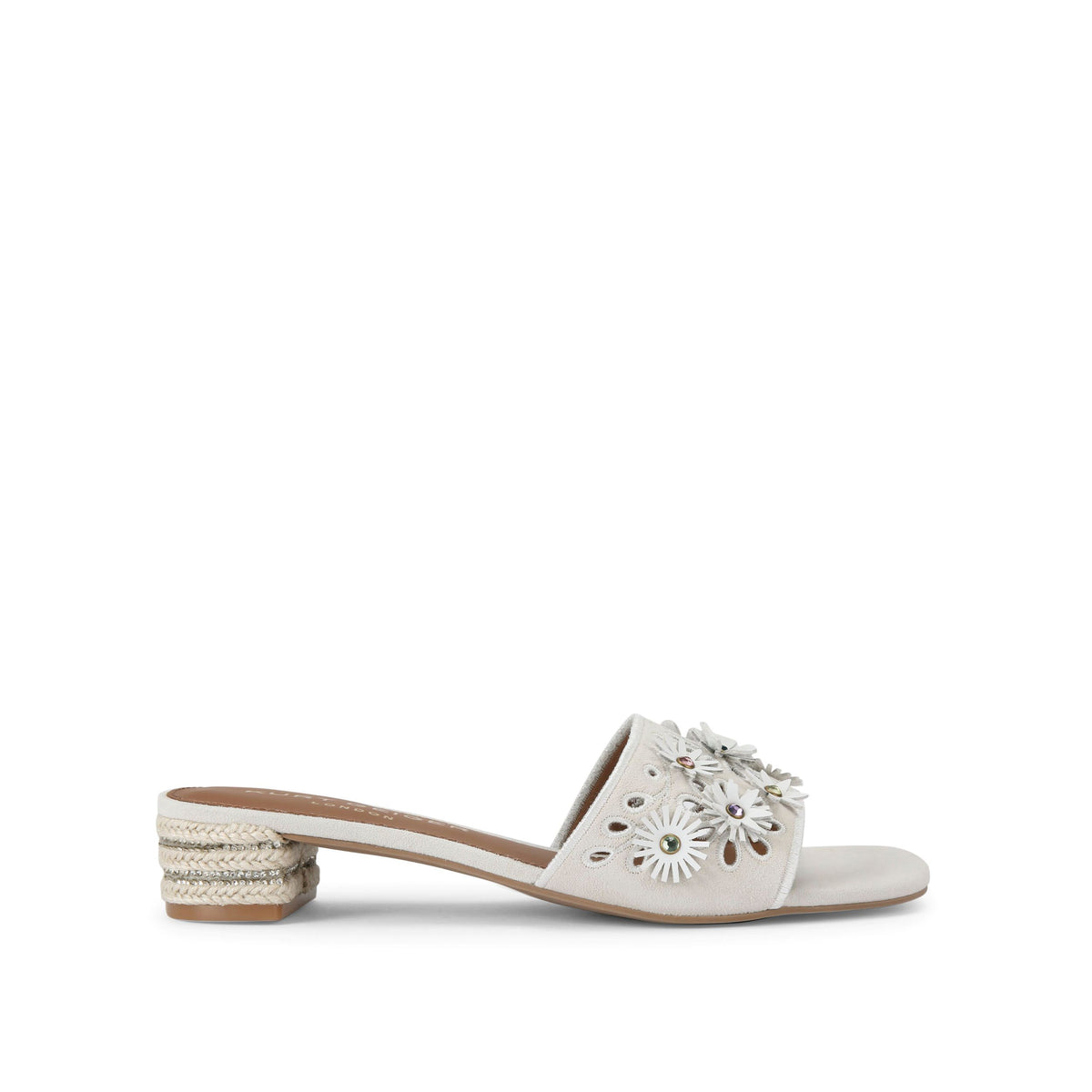 Kurt Geiger | Flower Low Sandalia Bone Comb.