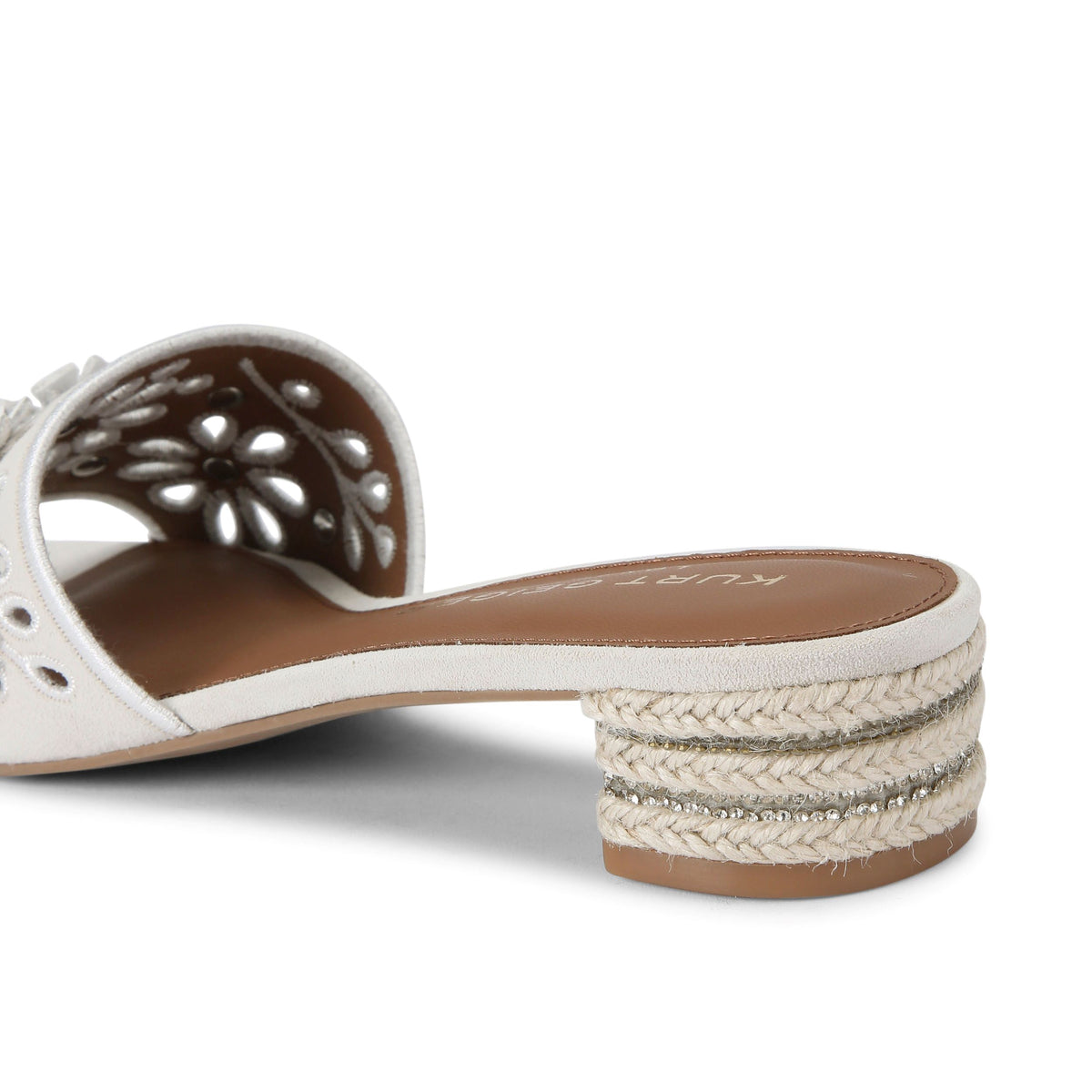 Kurt Geiger | Flower Low Sandalia Bone Comb.
