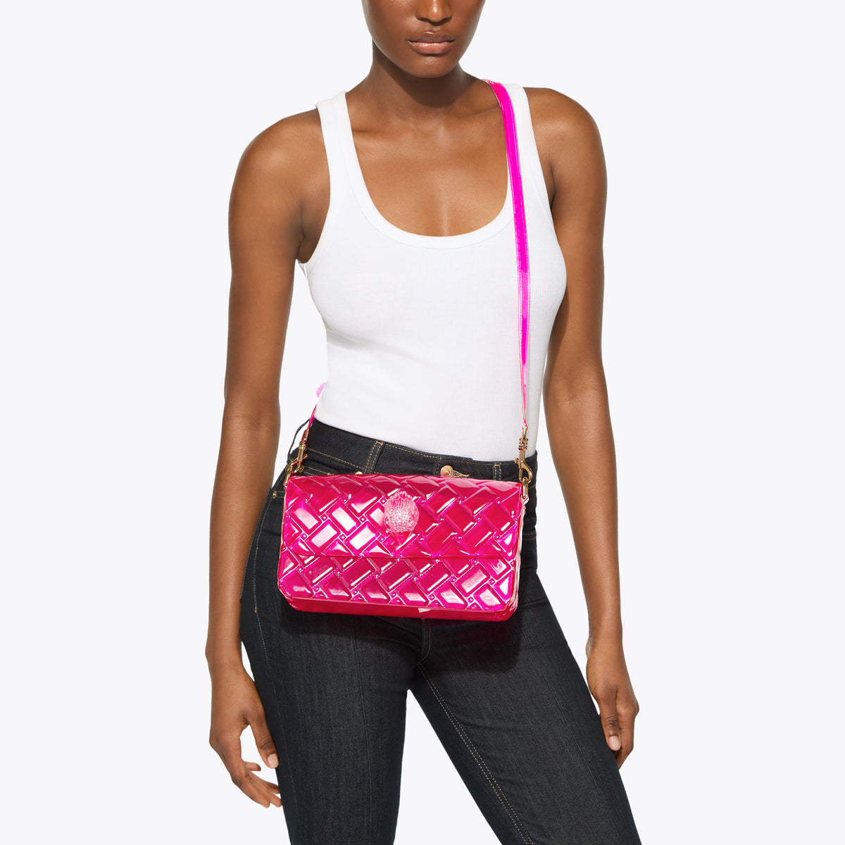 Kurt Geiger | Bolso Kensington Jelly Fucsia