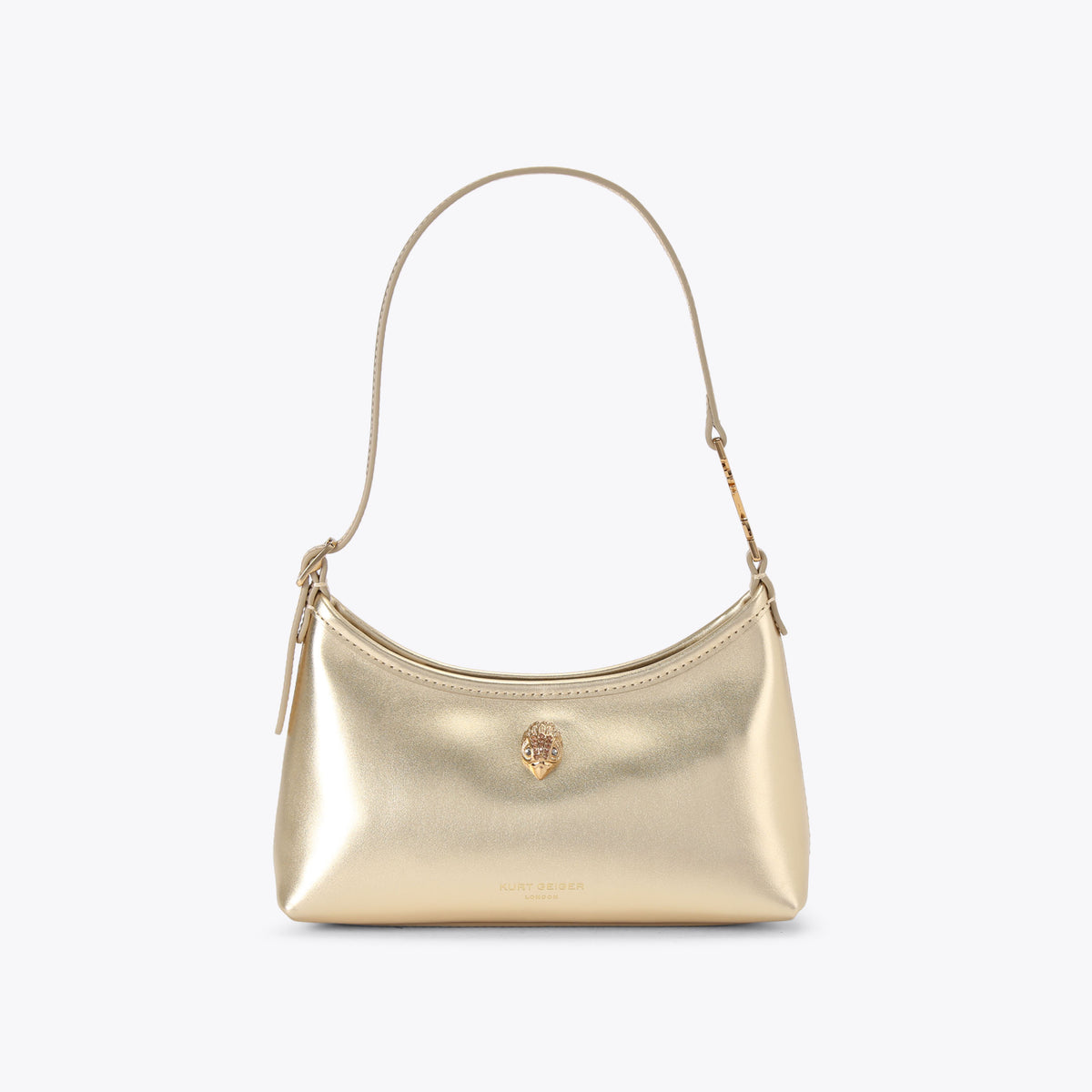 Kurt Geiger | Bolso Sling Kurt de Piel Dorada