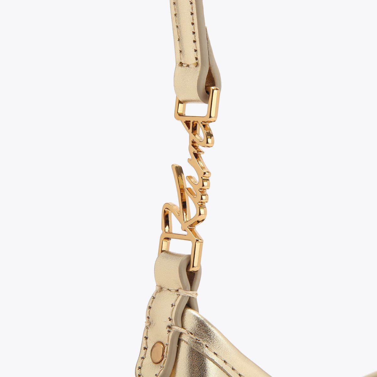 Kurt Geiger | Bolso Sling Kurt de Piel Dorada