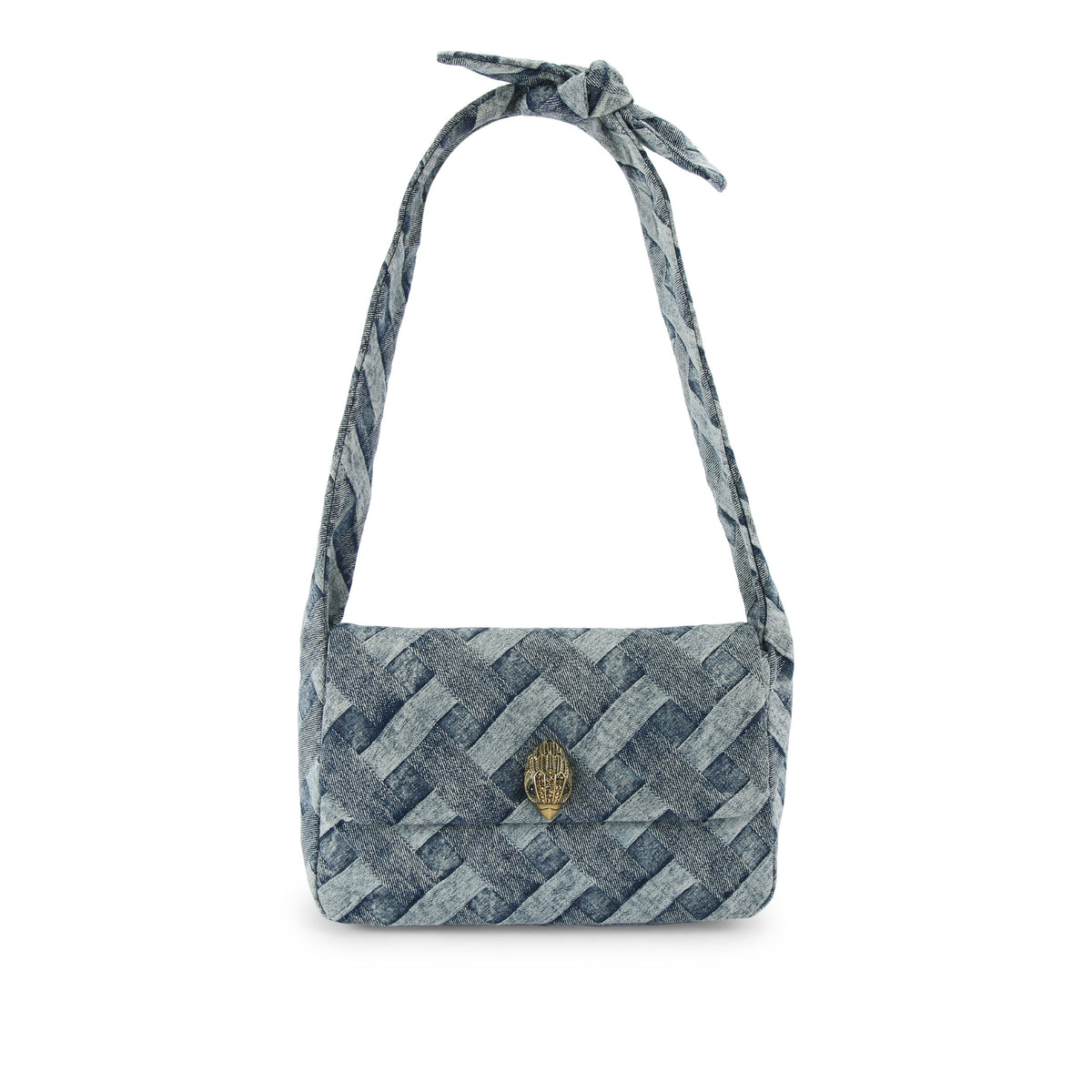 Kurt Geiger | Bolso Kensington Knot de Denim Azul
