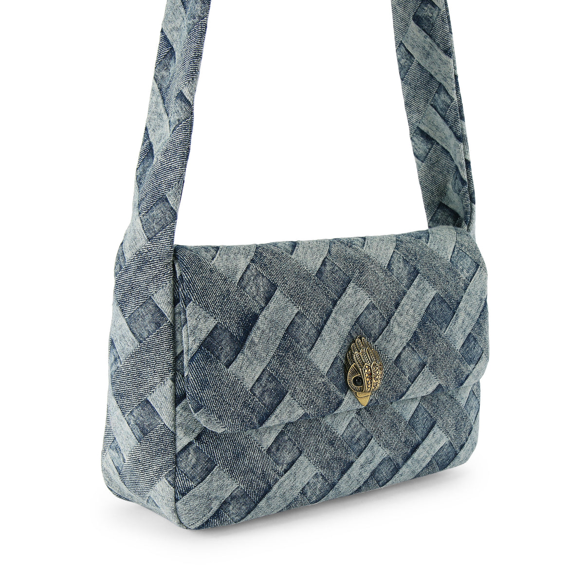 Kurt Geiger | Bolso Kensington Knot de Denim Azul